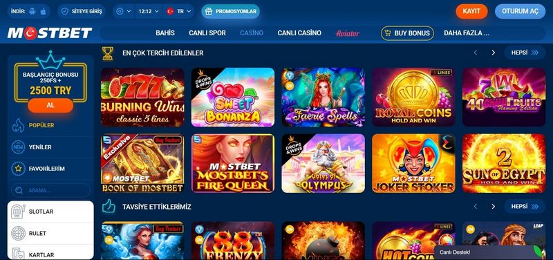 Mostbet resmi saýtynyň gysgaça mazmuny